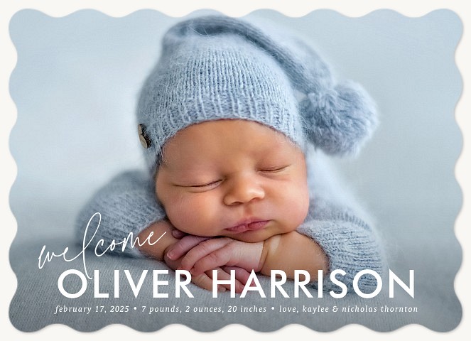 Big Welcome Baby Announcements