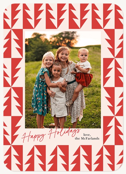 Nordic Tree Personalized Holiday Cards