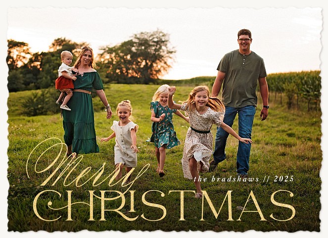 Luxe Christmas Personalized Holiday Cards