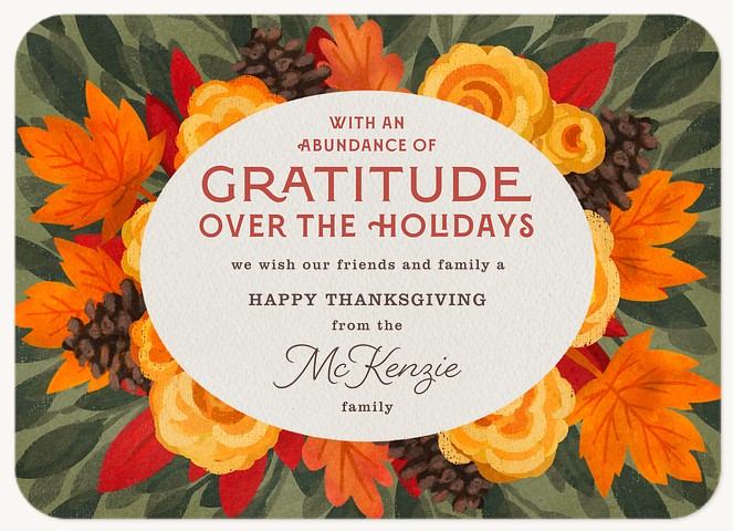 Thanksgiving Blossoms Thanksgiving Cards