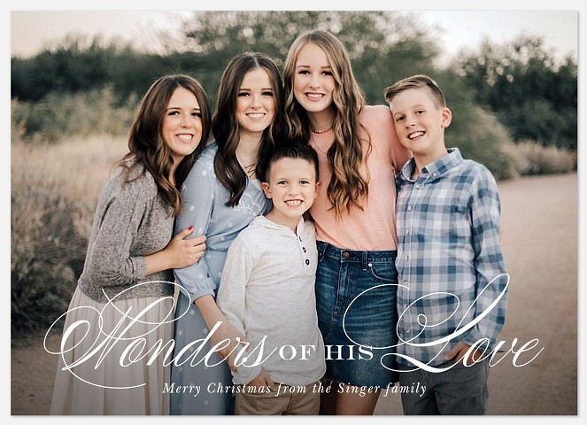 Love & Faith Holiday Photo Cards