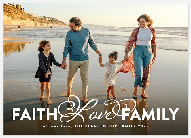 Scripted Love Holiday Photo Cards