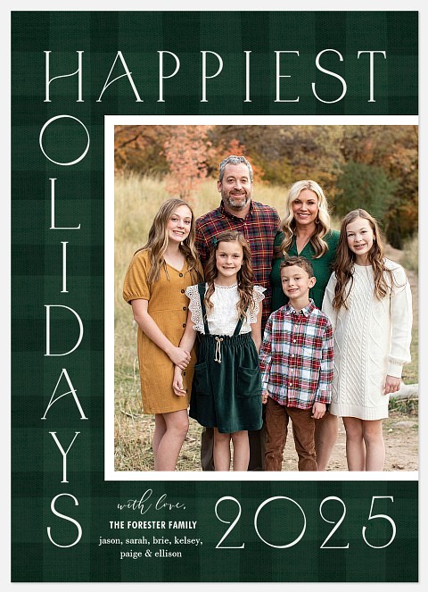 Warm Greetings Holiday Photo Cards