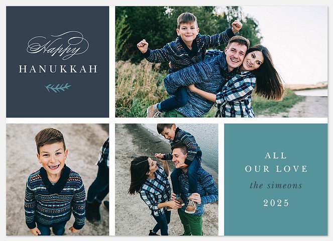 Little Script Hanukkah Photo Cards