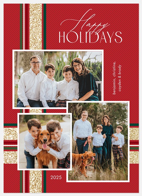 Wrapped in Red Holiday Photo Cards