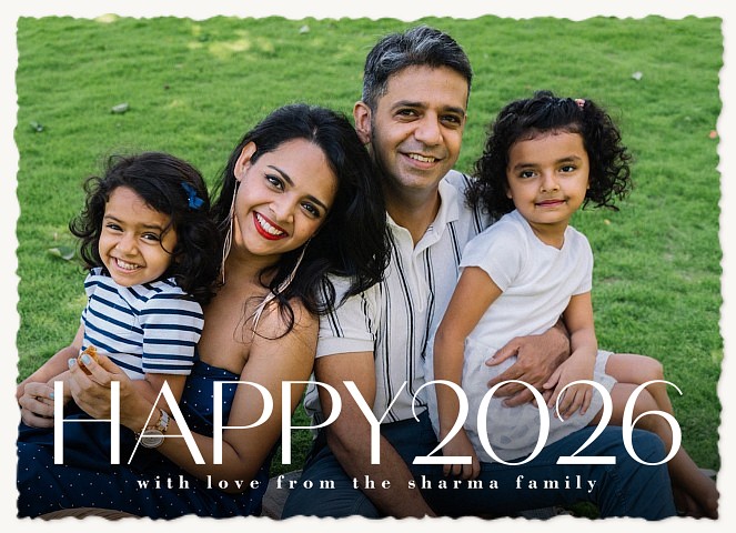 Fresh Start Personalized Holiday Cards