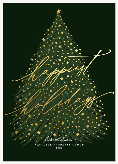 Elegant Tree Business Holiday Cards