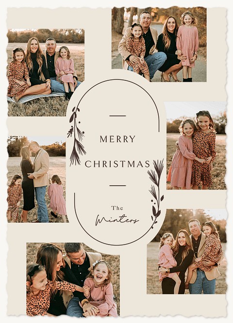 Arched Sprigs Christmas Cards