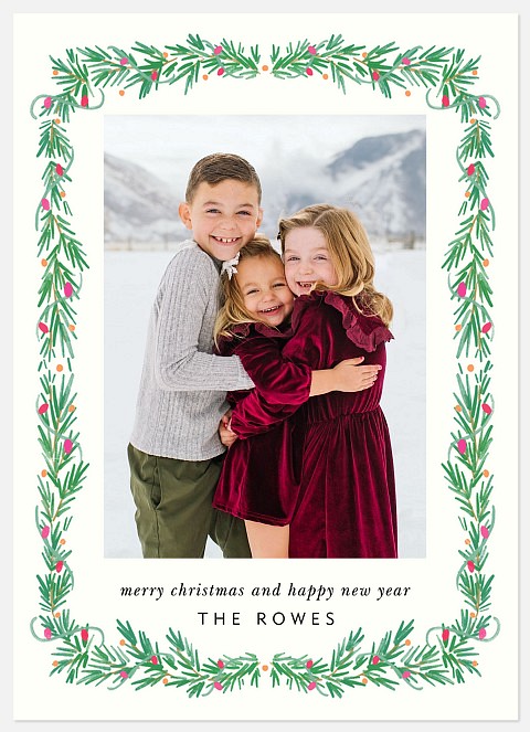 Garland Lights Holiday Photo Cards