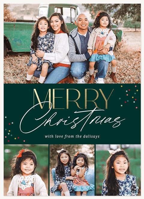 Modern Holiday Personalized Holiday Cards