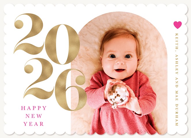 Sheen Year Personalized Holiday Cards