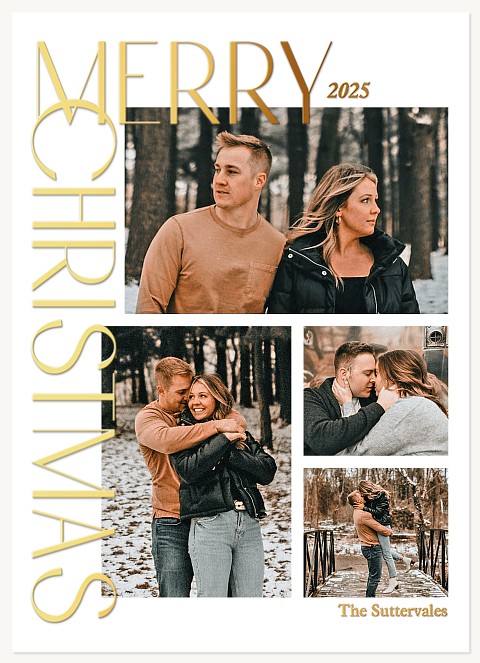 Gleaming Edge Personalized Holiday Cards