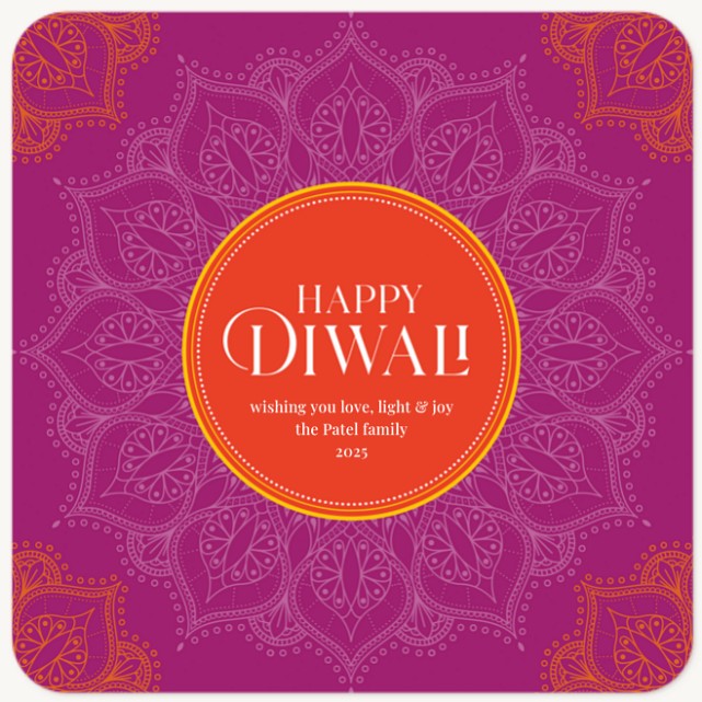 Light Mandala Diwali Holiday Cards