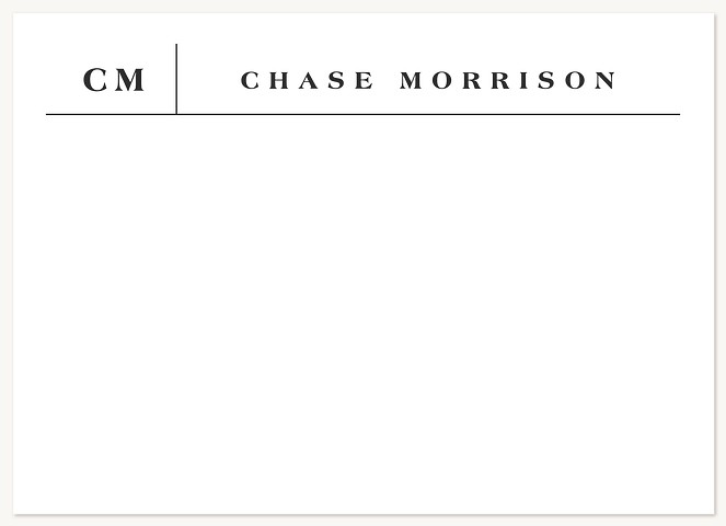 Label Monogram Stationery