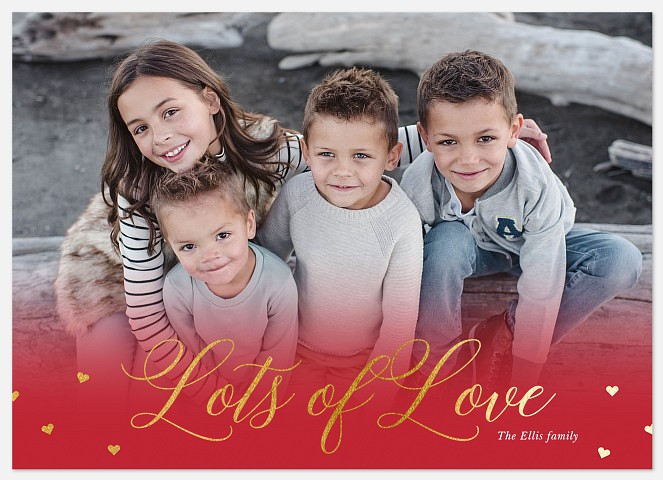 Love Gradient Valentine Photo Cards