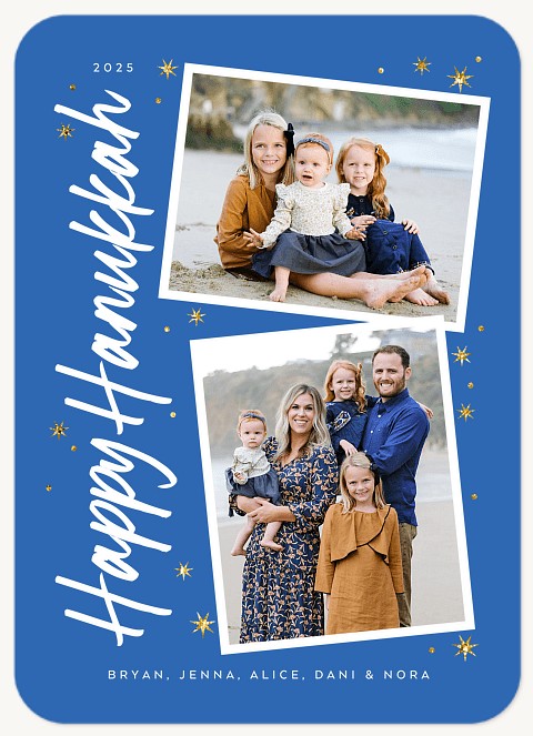 Vertical Duo Hanukkah Cards