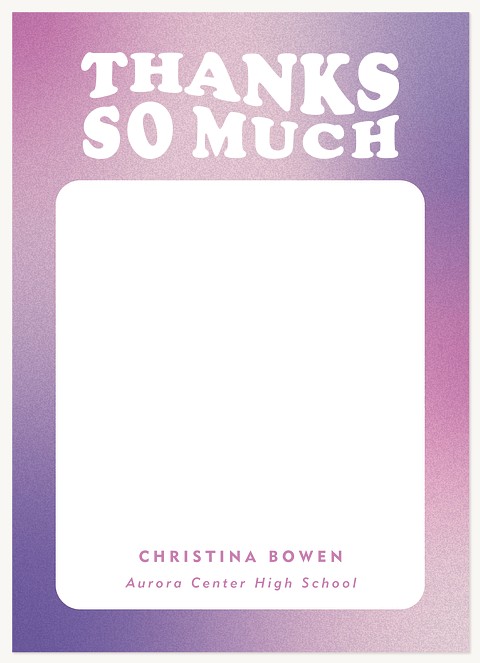 Cool Gradient Thank You Cards 