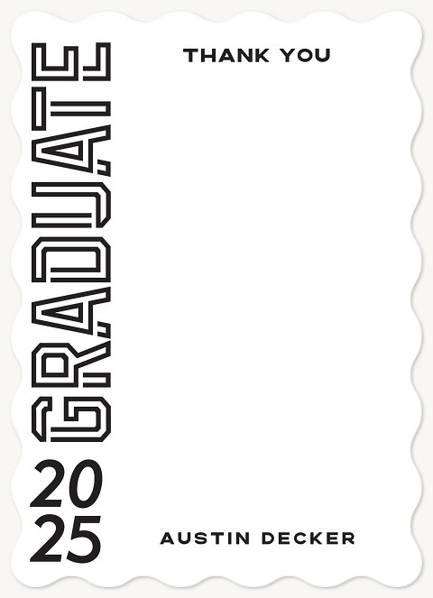 Upward Type Thank You Cards 