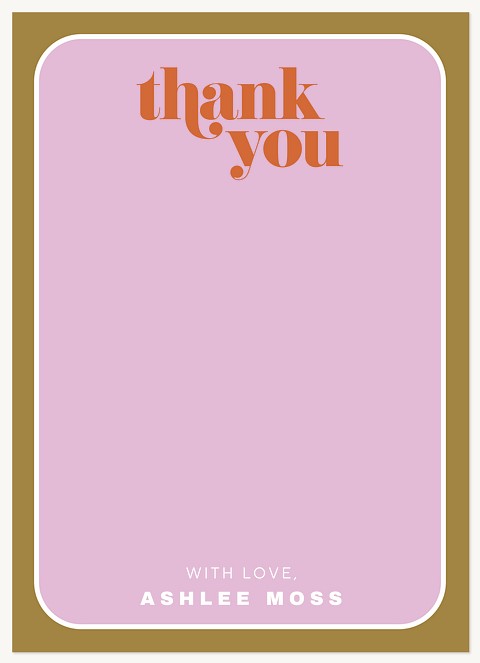 Stacked Thanks Thank You Cards 