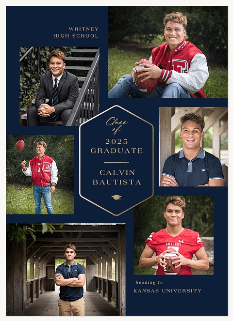 Simple Sophistication Graduation Invitations