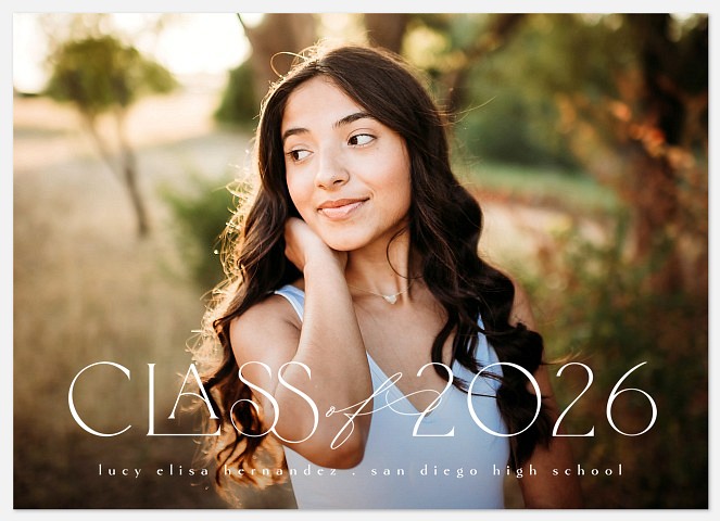 Polished Script Graduation Cards