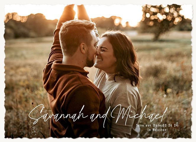 Impressive Names Save the Date Cards