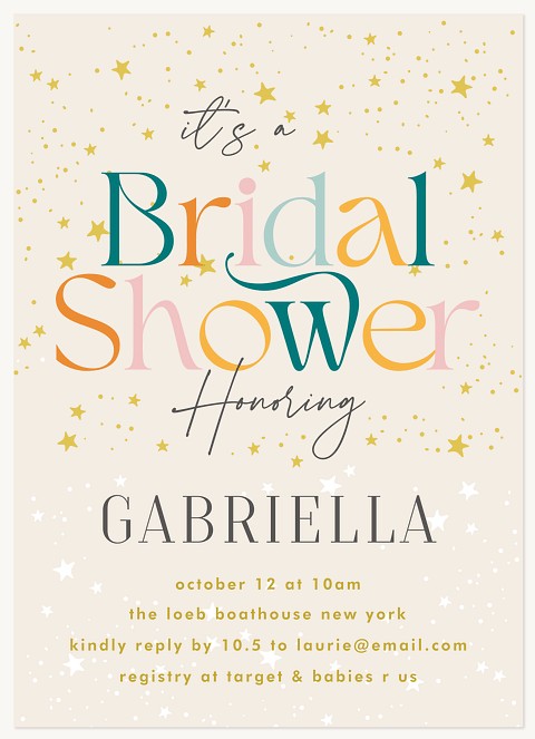 Bridal Bash Bridal Shower Invitations