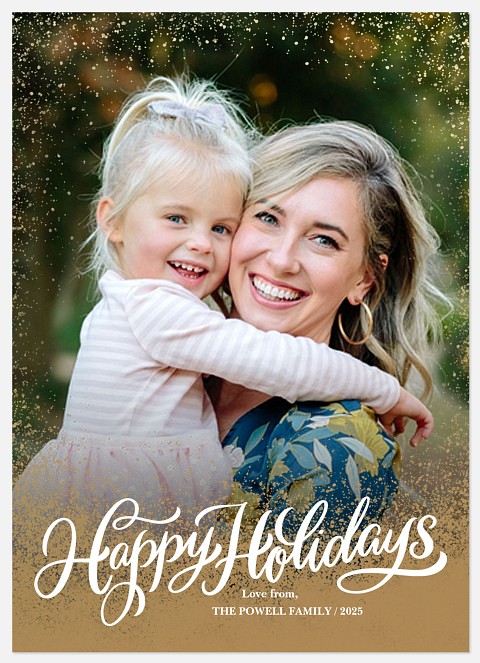 Textured Tidings Holiday Photo Cards