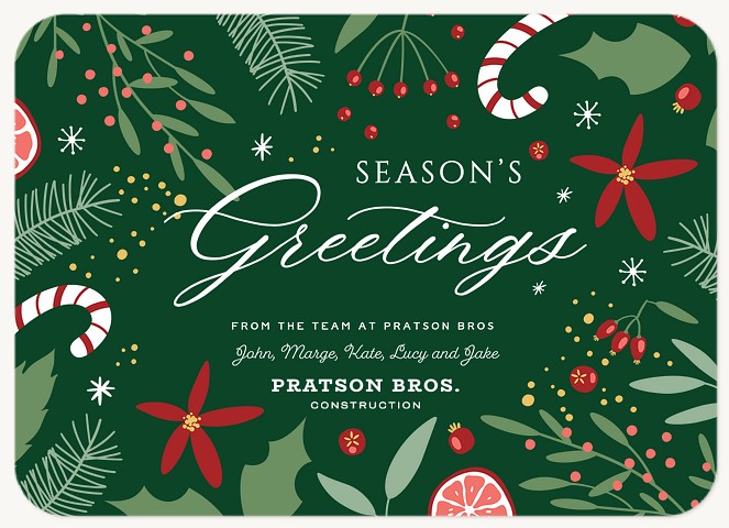 Holiday Delight Business Holiday Cards
