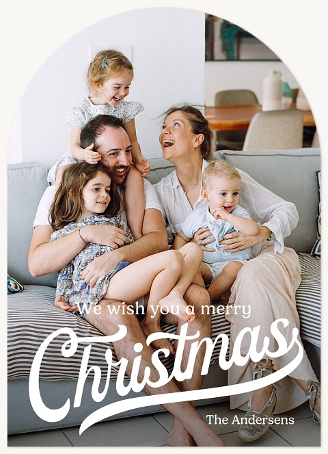 Vintage Lyrics Personalized Holiday Cards