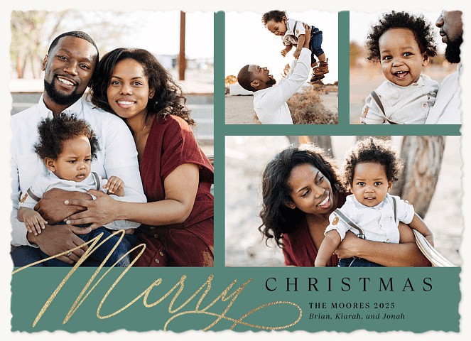 Mod Mix Personalized Holiday Cards