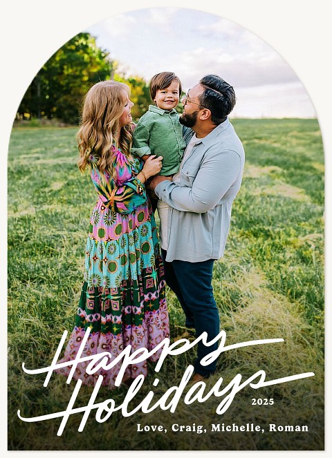 Simple Charm Personalized Holiday Cards