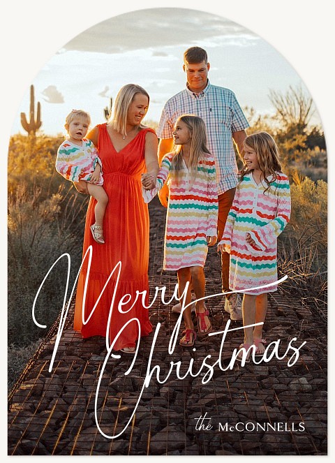 Merrily Scripted Personalized Holiday Cards