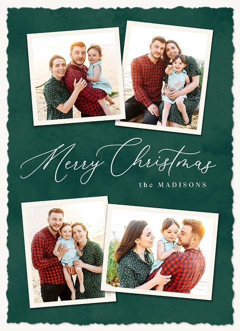 Classic Quartet Personalized Holiday Cards
