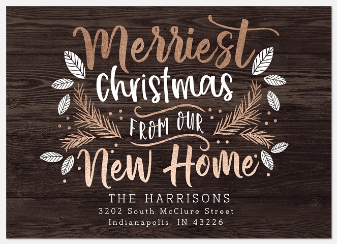 Happy New Home Holiday Photo Cards