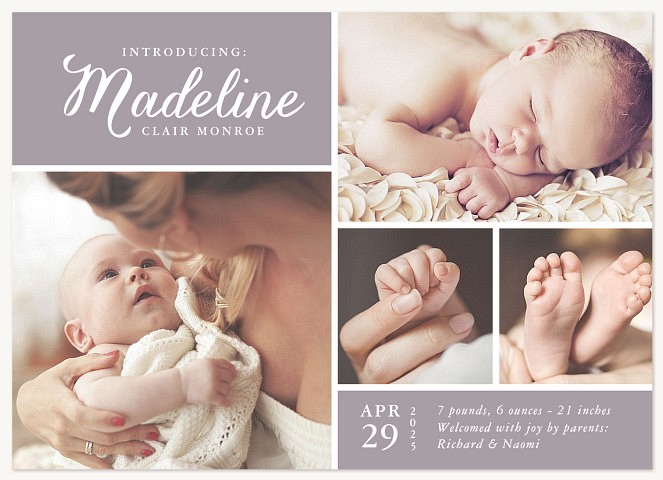 Adorable Gift Baby Announcements