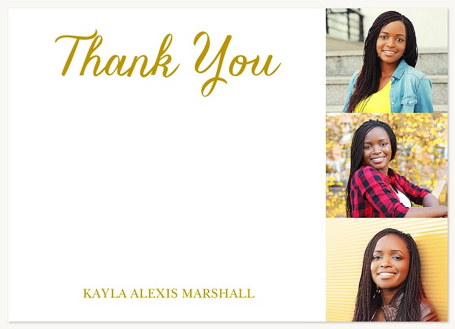 Sophisticated Collage Thank You Cards 