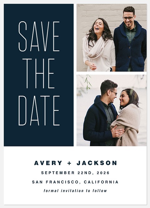 Beautiful Moments Save the Date Photo Cards