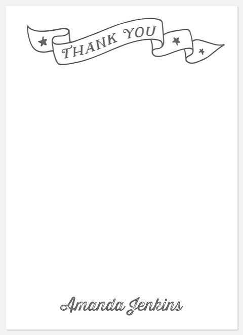 Star-Spangled (Banner) Thank You Cards 