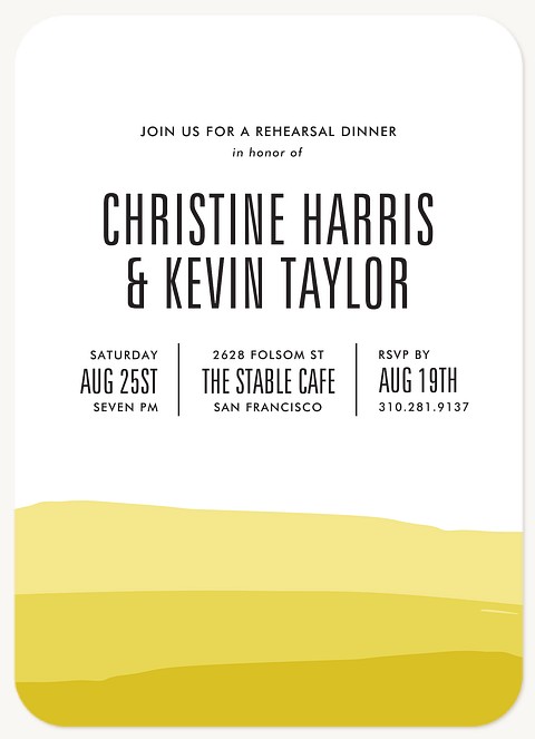 Layers of Love Rehearsal Dinner Invitations