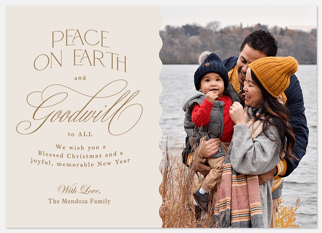 Peace On Earth Holiday Photo Cards