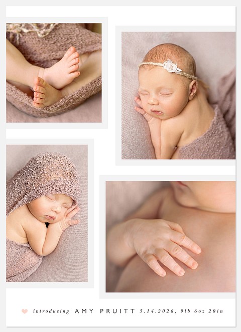 Mini Album Baby Birth Announcements