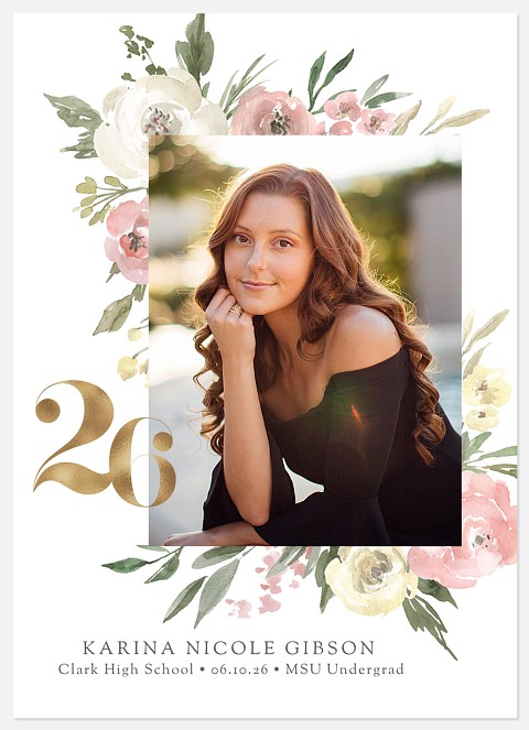 Floral Flourish Graduation Cards