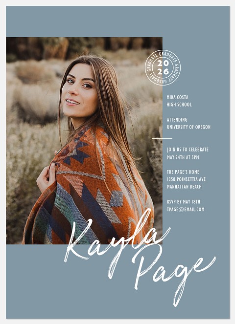 Stamped Signature Graduation Cards