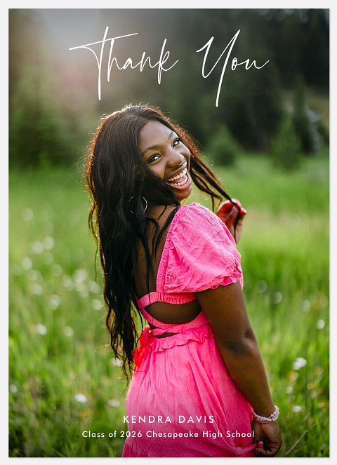 Handwriting Signature Thank You Cards 