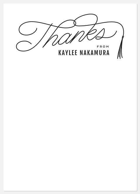 Tassel Flourish Thank You Cards 