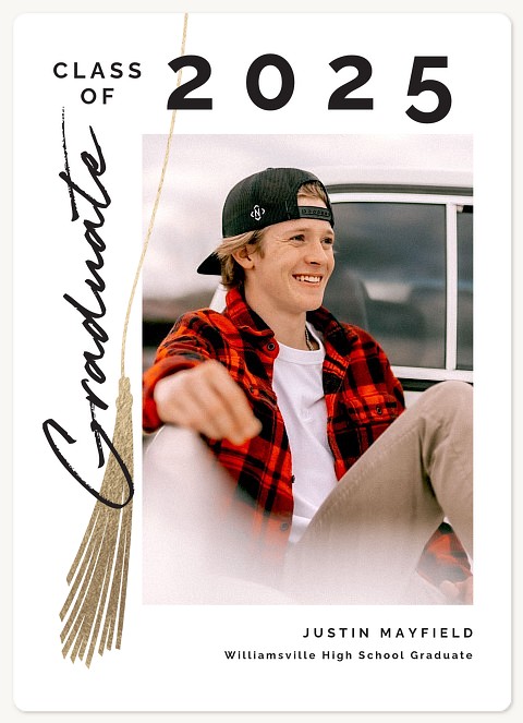 Modern Tassel Graduation Cards