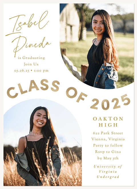Swirling Arches Graduation Cards