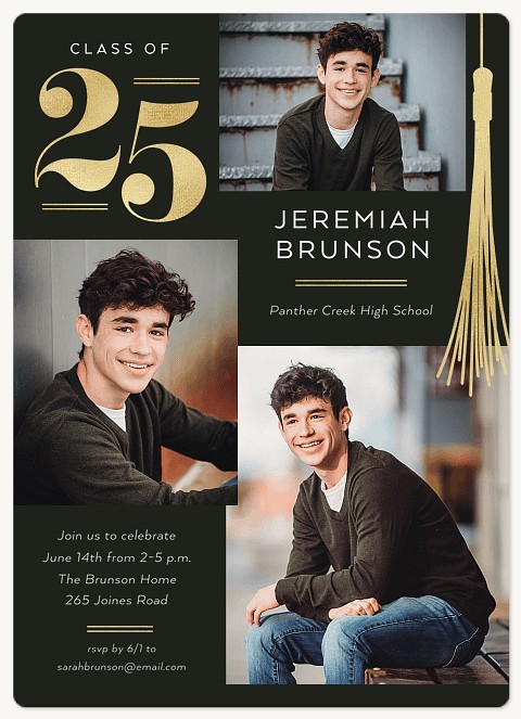 Fine Tassel  Graduation Cards