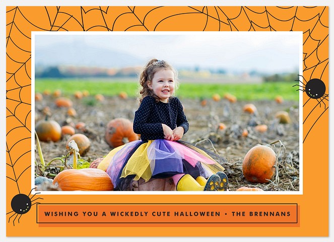 Itsy Bitsy  Halloween Photo Cards